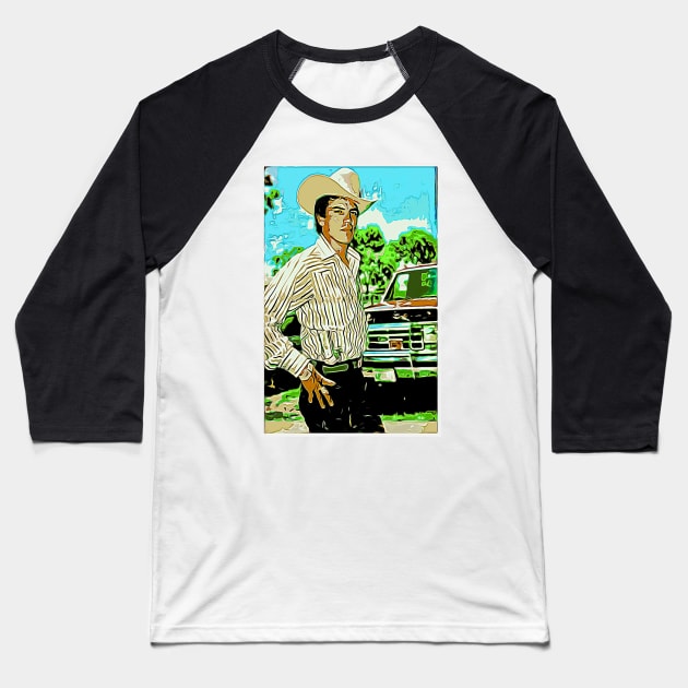 El Pelavacas (Lucid) Baseball T-Shirt by BrickG